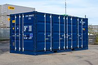20ft Side Opening Shipping Container in Blue