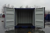 Blue 6ft Shipping Container Doors Open