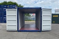20ft Tunnel Shipping Container All Doors Open