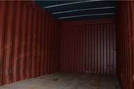 Interior of 20 Foot Open Top Shipping Container