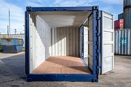 Interior View of a 20ft Side Opening Shipping Container Standard Height