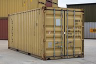 20ft Used Shipping Container Front and Side View