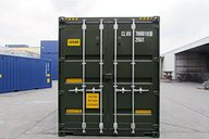 20ft High Cube Tunnel Shipping Container Doors Closed