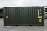 Side View of 20ft High Cube Tunnel Shipping Container
