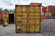 45ft high cube shipping container cargo doors