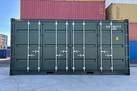 Front View of Side Access Doors on 20ft High Cube Opening Shipping Container