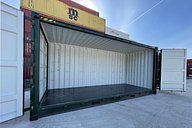 Full Interior Access of a 20 Foot High Cube Side Opening Shipping Container