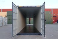Cut through of a 40ft High Cube Tunnel Shipping Container