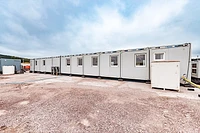 Modular building complex, eleven bays long