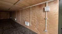 20ft shipping container interior with ply lining and electrics