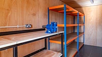 Shipping Container Workshop Interior