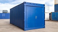 20ft container workshop with double personnel doors