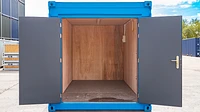 20ft shipping container with double personnel doors, ply lining and electrics