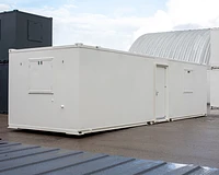 32ft canteen exterior with windows shuttered