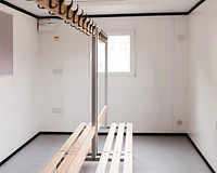 Changing room interior