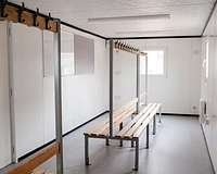 32ft changing room interior