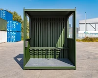 Smoking shelter front view