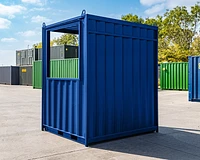 Smoking shelter rear view