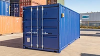 Lifting equipment shipping container unit exterior