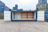 20ft chemical storage side opener container with electrics and racking