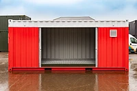 20ft chemical storage container with open roller shutter