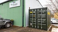 Shipping container at Pendragon Community Trust
