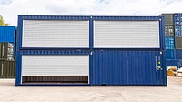 Channel Tunnel Group stacked roller shutter containers