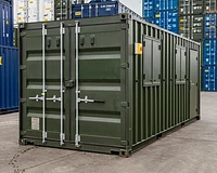 20ft shipping container converted into a 50/50 office store