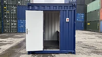 10ft shipping container with open personnel door