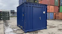 10ft shipping container with closed personnel door