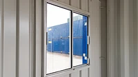 Shipping container window