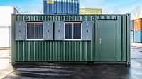 20ft shipping container with windows and door