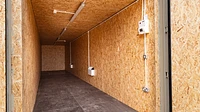 20ft container interior with electrics and lighting