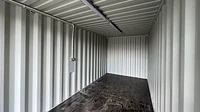 Shipping container with lighting and electrics