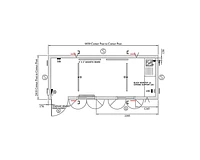 Specification drawing for 20ft canteen accommodation unit