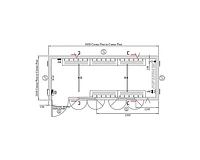 Specification drawing for 20ft changing room accommodation unit