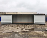 40ft High Cube Side Opening Shipping Container doors half open