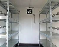battery charging storage unit interior