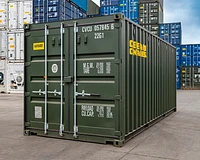 3 bar 20ft standard shipping container in green
