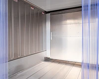 10ft refrigerated container interior with temperature curtains