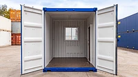 10ft container with door and window
