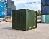 10ft new shipping container in green