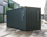20ft High Cube Container Green Back View