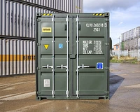 20ft High Cube Container Green Front View