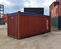20ft Open Top Container Used Back View