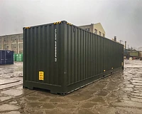 40ft Side Opening High Cube Shipping Container Green