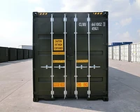 40ft Tunnel High Cube Container Green Doors Closed