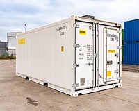 20ft Standard Refrigerated Container White Side View