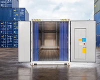 40ft High Cube Refrigerated Shipping Container Doors Open