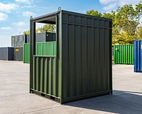 Smoking shelter rear view